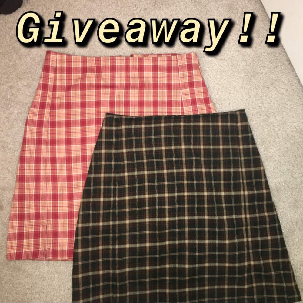 Giveaway Brandy Melville John Galt Skirt Plaid